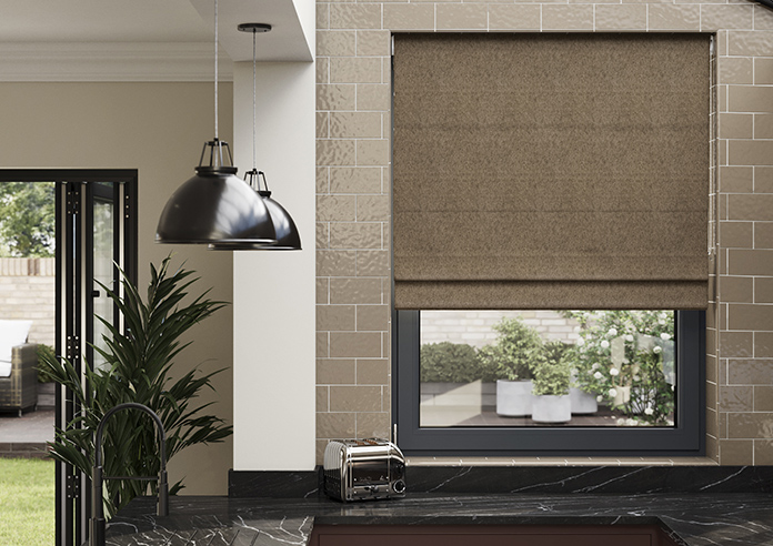 Wexley, Soft Truffle - Twist&Fit Roman Blind - Image 3